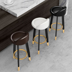 Ditto Bar Chair With Soft cushion White/Brown/Black/Gray Bar Dining with Cotton and linen soft bag