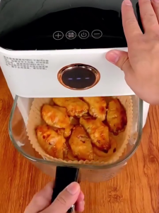 SG-Stock Household Air Fryer 5-6L Capacity Smart LED Digital Screen Touch Cntrol Chip Oven Cooking Fryer