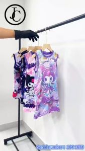 KIDS JERSEY TERNO FOR GIRLS KUROMI 2-7 YRSOLD