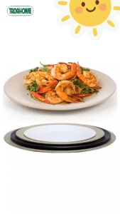 Combo Đĩa Phíp Tròn Trơn Việt Nhật Nhựa 1208-2/-3 Bộ Đĩa Đựng Thức Ăn Hoa Quả Bánh Kẹo - TADAHOME
