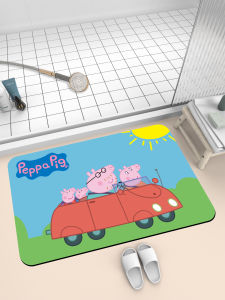 พรมพื้นห้องน้ำสัตว์น่ารัก ดูดซับน้ำได้ดี พื้นกันลื่น พื้นกันลื่นด้วยดินสีดีไซน์สัตว์ แห้งเร็ว พื้นกันลื่นสำหรับประตูห้องน้ำ