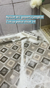 CooGER Sikat Lantai Kamar Mandi 3in1 Dengan Wiper Gagang Panjang Sikat Toilet Pembersih Multifungsi / Serbaguna untuk Kamar Mandi & Toilet Ubin
