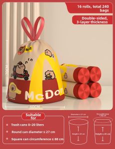 ReeDoon | Commercial Heavy Duty Trash Bags Super Large Thick Handheld Kitchen Waste