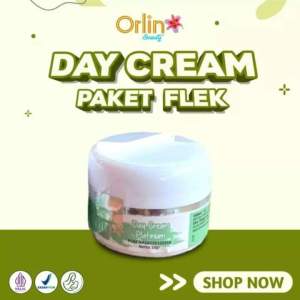Day Cream Flek Platinum Orlin Beauty Skincare ORI SPF 50 Mencerahkan Wajah Mengencangkan Kulit Memudarkan Flek Hitam Skincare Bpom