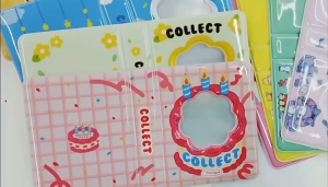 อัลบั้มรูปภาพ PVC สไตล์เกาหลี 3 นิ้ว 40 ช่อง สําหรับใส่โฟโต้การ์ด ไอดอล