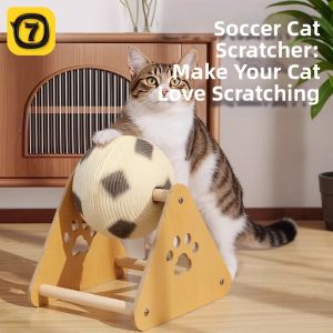 7o | Scratch-Resistant Cat Toy Scratching Ball & Board With Sisal Integrated Climbing Frame