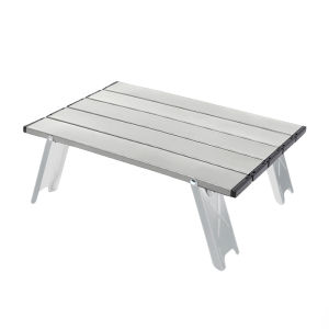 WESTTUNE Mini Camping Table Ultralight Portable Aluminum Alloy Outdoor Table Roll-Up Folding Table for Backpacking Picnic BBQ