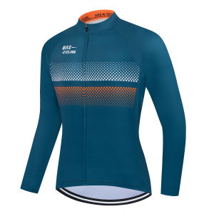 Team Spring /Autumn Cycling Jersey Long Sleeves Men MTB Bicycle Shirt Team Bike Wear Summer Outdoor Quick Dry Clothes Sportswear