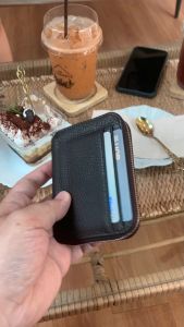New Model ขยายข้าง ใส่แบงค์พันไม่ติด Card Holder Slim Wallet กระเป๋าสตางค์ กระเป๋าใส่บัตร ใส่ตังค์ใส่เหรียญ Card Holder S7-75