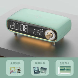 Portable Dwarf Kingdom Wireless Bluetooth Speaker with Clock And Wireless Charging Function Small Size High Bass Stereo Sound