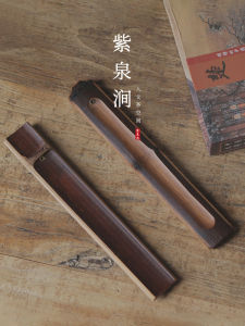 JOJOS L. PD. Purple Spring Valley Bamboo Incense Holder Old Bamboo Slice Incense Stand Chinese Style Home Decor Accessories