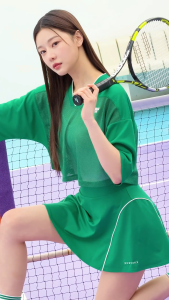 XEXYMIX Line Piping Flare Skirt Rok Olahraga Wanita - XTFSK02J2