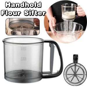 Kitchen Flour Sieve Cup Handheld Fine Mesh Strainer Sugar Sifter Baking Sieve Bread Making Tool