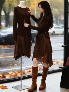 Shalldoer | Short Petite High End Stylish Outfit Brown