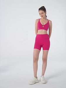 alo yoga Quần short yoga cho phụ nữ cảm giác trần ôm sát quần tập thể dục ngoài trời cạp cao mông đào quần thể thao