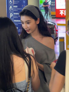 Yi Meng Ling French Style Wide Edge Knitted Hairband Womens Sport Headband High Forehead Small Face Effect Hair Clip