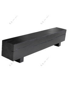 Solid Wood a Block of Wood Or Stone Log Bench Charcoal Black Homestay Hotel Clothing Store Exhibition Hall Rest Stool Home Shoe Changing Stool