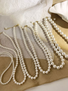 Fever Same Pearl Necklace for Women Light Luxury Minority Fancy Necklace Accessories Clavicle Chain 2024 New Arrival Best Selling