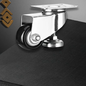 Roda Nilon Hitam Adjuster Wheels 2 Inch Adjustable Leveling Wheel