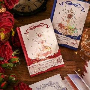 Gold-Stamped Romantic Style A6 Notebook