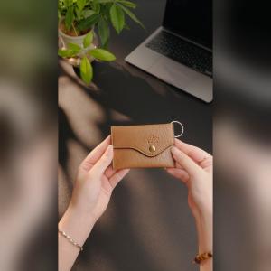 Ví Lata (Thời trang nữ nắp gập cỡ nhỏ - Ví móc khóa da MK9)