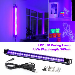 395-405nm Black Light LED UV Lamp Gel T8 Tube 5V USB Plug Ultraviolet Light LED Stage Blacklight UV LED Nail Lamp Parts Grow