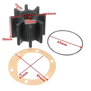 Bộ Cánh Quạt Linh Hoạt Cho Máy Bơm Nước Biển Johnson Volvo Penta Jabsco - Phụ Tùng Thay Thế 09-1028B-1 17937-0003 18-3077