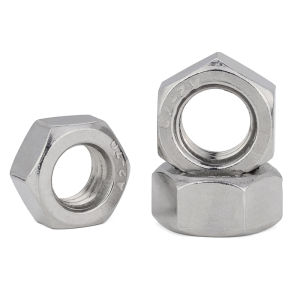 304 Stainless Steel Hex Nuts Fine Thread M3-M24 Size Right And Left Hand Lock Nuts for Hardware And Tools Fastening