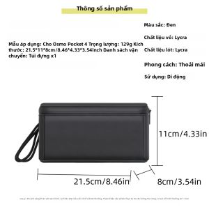 Túi Đựng Di Động DJI Osmo Pocket 4 Hộp Đựng Du Lịch Chống Nước Bảo Vệ Nhiều Lớp Với Ngăn Đựng Phụ Kiện Dành Cho Máy Quay Video Thể Thao Hành Động