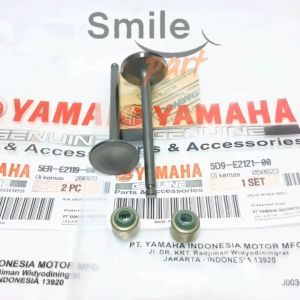 PAYUNG KLEP SET VEGA ZR SEPASANG + SEAL KLEP VEGA ZR YAMAHA 5D9 SIL VALVE IN EX Klep Set Payung Klep