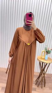Desain Gamis Terbaru 2013: Gamis Busui Polos Pololinen Ibu Cantik Kekinian