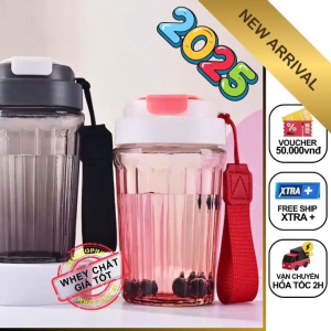 Bình Ly cốc thủy tinh an toàn chịu nhiệt độ cao ly thời trang tiện dụng mẫu mới 2025