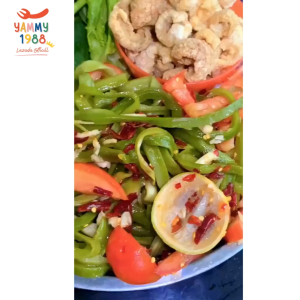 Yummy1988😋พร้อมส่ง💯 ก๊งฉ่าย งูเขียว ผักกรอบก๊งฉ่าย 100 กรัม. ผักกรอบ