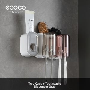 ecoco | Bathroom Toothbrush Holder Toothpaste Cup Organizer