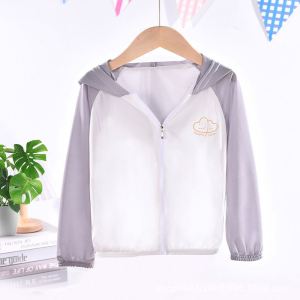 Áo Chống Nắng Bằng Lụa Băng Cho Trẻ Em Mùa Hè Thoáng Khí Không Dính Áo Chống Nắng Đi Biển Phong Cách Hàn Quốc Cho Bé Trai Và Bé Gái