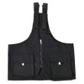Street Style Single Shoulder Crossbody Workwear Hip Hop Vest Three-Way Bag Canvas Material Zipper Closure Pure Color. 