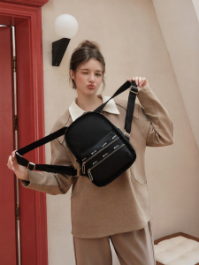 LeSportsac | Ultra-light Lightweight Fashion Solid Black Travel Backpack
