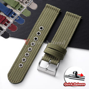 Nylon Watch Band for Seiko Army Military Canvas Woven Nylon Strap 18mm 20mm 22mmQuick Release Wristband Mens Sport Watch Bandss