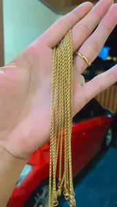 Kalung Rantai TAMBANG POLOS Titanium / Kalung Rantai Polos Titanium / Kalung Wanita Anti Karat / Kalung Korea / Kalung Fashion / Kalung Pereampuan Rantai