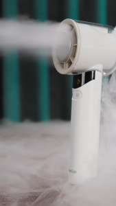 Xiaomi Youpin MeeGoo Mini Handheld Turbo Fan 100 Speed LED Digital Display Adjustable Portable High Speed Air Cooling Fan Handheld Fan Mini Portable Foldable Small Fan Digital Display USB Charging 3000mA Battery Handheld cooling fan with digital display