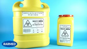 Bình hủy kim tiêm y tế bình đựng rác thải y tế MEDTECH bằng PVC - Tùy chọn dung tích