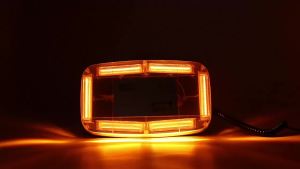 Amber Rooftop Strobe Beacon Lights Safety Warning Caution Light for Emergency Construction Vehicles Snowplow Trucks Postal Mail