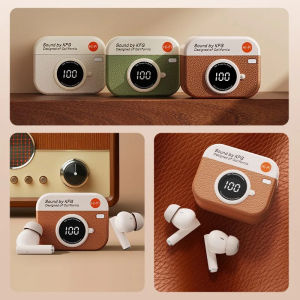 🎧COD+original+Ready Stock🎧TWS Cartoon Camera Earbuds Wireless Semi-Open-Back Bluetooth Headphones 9D HIFI Stereo HD Calling Dolby Stereo Touc