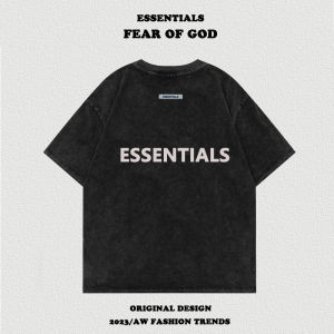 Retro American Washed Essentials Letter 1977 Flocking Print Short Sleeve T-Shirt Digital 7 Fashionable Casual round Neck Top