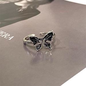 Cincin Disesuaikan Kreatif: Cincin Berbentuk Kupu-kupu Elegan & Terbuka Modis