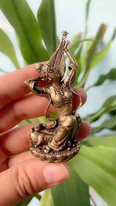 Tượng đồng Diệu Âm Thiên Nữ mật tông 7 cm