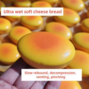 Squishy Cheese Cake Fidget Toy Slow Rising Soft Stress Relief Sensory Toy for Anxiety Adult Squishy Toy for Relaxation And Fun