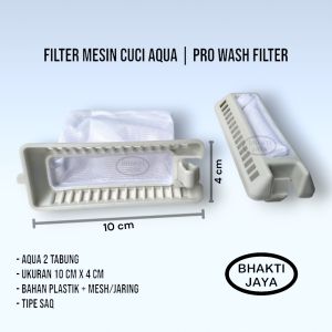 Filter Mesin Cuci Aqua | Pro Wash Filter | 2 Tabung | 10 x 4 cm | SAQ