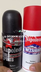 Marlboro Napoleon Parfum Deodorant Pria (200mL/100mL/65mL) - Hitam dan Putih