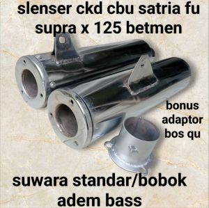 slenser standar ckd cbu satria fu karbu supra x125 betmen suwara standar/bobok adem bass pnp tebal